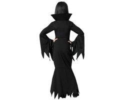 Disfraz de mortifia infantil familia Addams