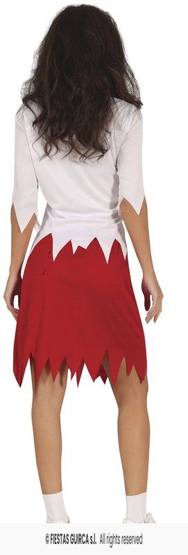 Disfraz de zombie cheerleader animadora mujer