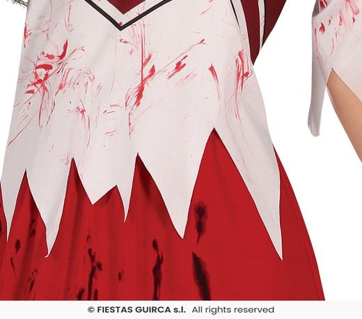 Disfraz de zombie cheerleader animadora mujer