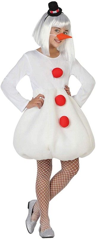 Disfraz de muñeco de nieves niña