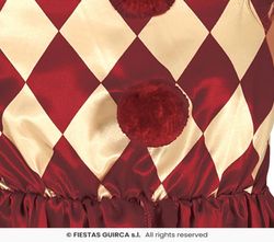 Disfraz infantil de payasa diabolica