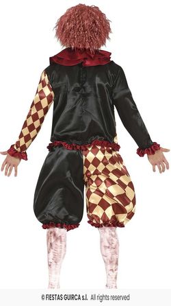 Disfraz adulto de payaso diabólico