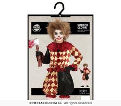 Disfraz infantil de payaso diabolico