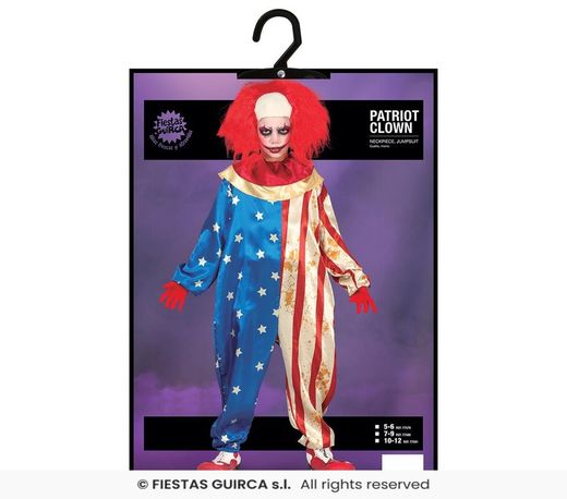 Disfraz de payaso terror Halloween infantil