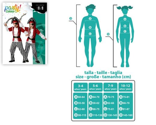 Disfraz de Pirata Unisex