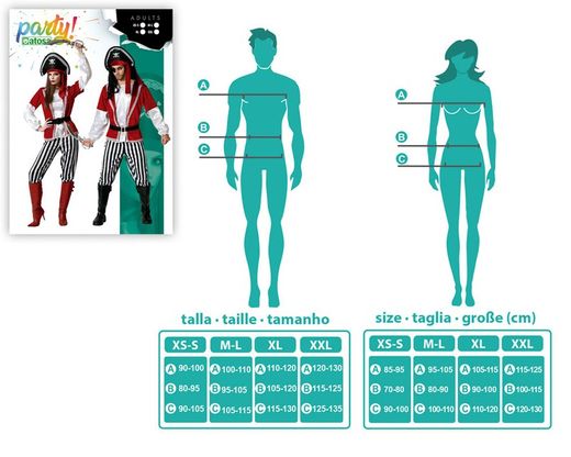 Disfraz de Pirata Unisex