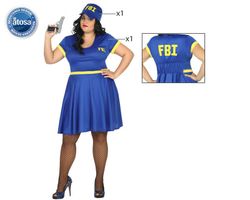 Policewoman costume for a woman