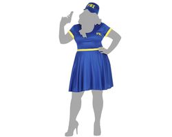Policewoman costume for a woman