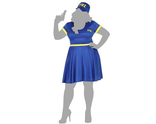 Policewoman costume for a woman