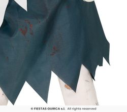 Disfraz infantil de policía zombi niña