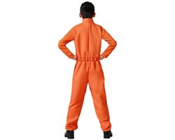 Disfraz de preso sangriento naranja infantil