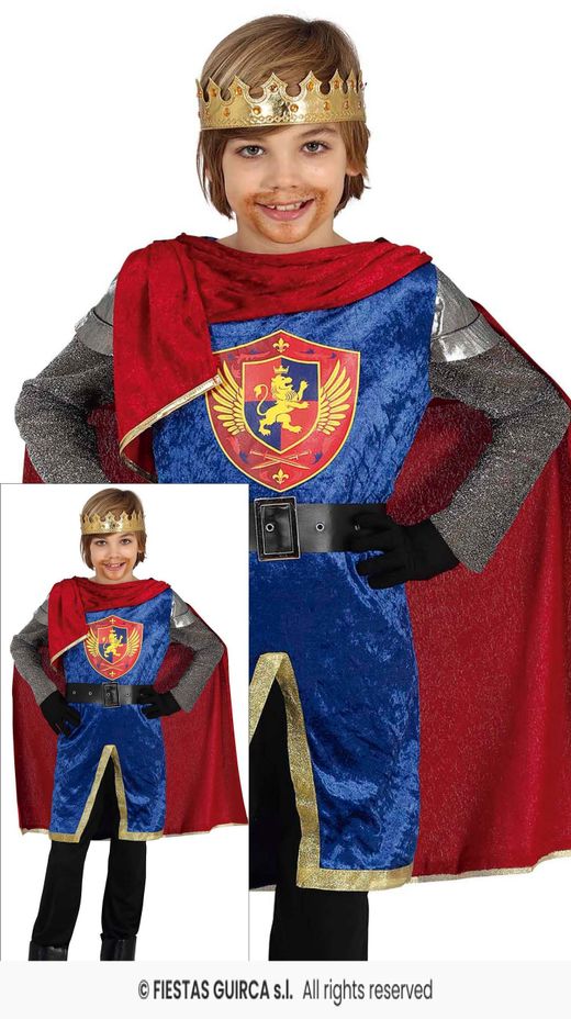 Disfraz de Rey medieval infantil