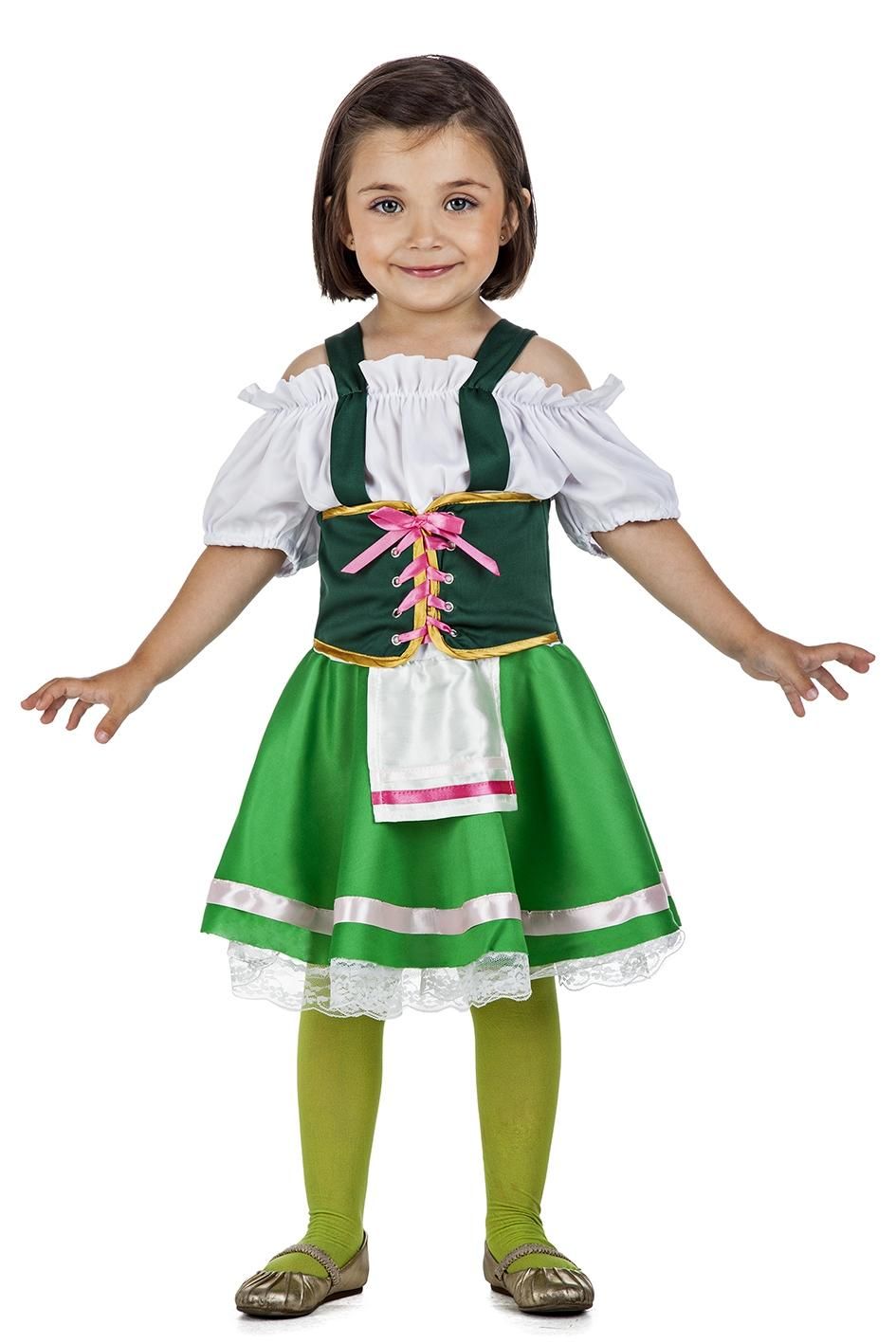 Disfraz de tirolesa Kimokawaii Talla: 3-4 años