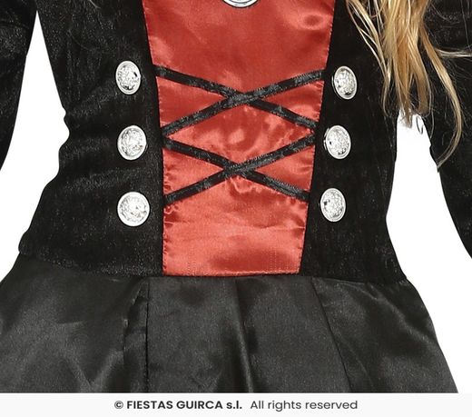 Disfraz infantil de vampiresa