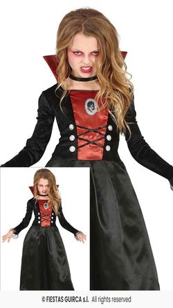 Disfraz infantil de vampiresa