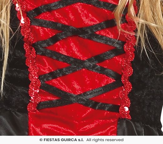 Disfraz infantil de vampiresa