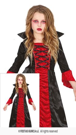 Disfraz infantil de vampiresa