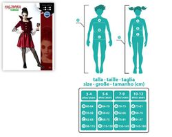 Disfraz infantil de vampiresa atosa