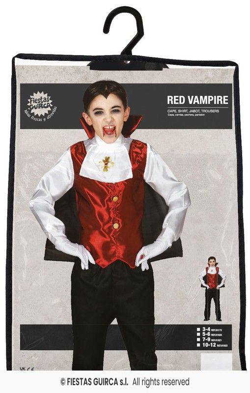 Disfraz infantil de vampiro