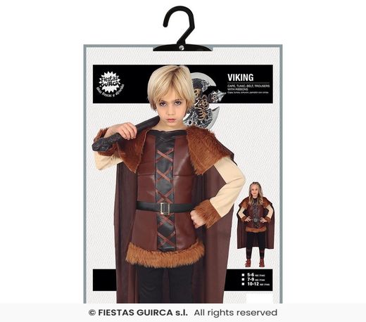 Disfraz de Vikingo-Vikinga unixes infantil