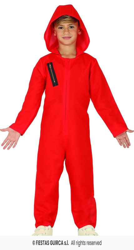 Disfraz infantil del calamar y casa de papel