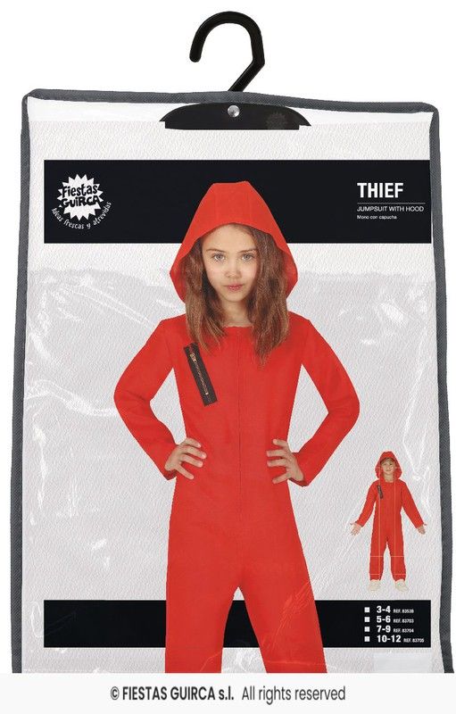 Disfraz infantil del calamar y casa de papel