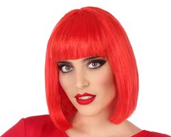 Peluca Lisa Corta Con Flequillo 100Gr 83704