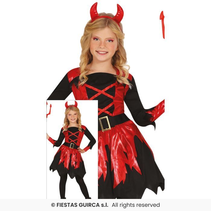 Disfraz demonia-diabla infantil Talla 10-12