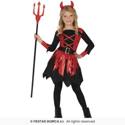 Disfraz demonia-diabla infantil