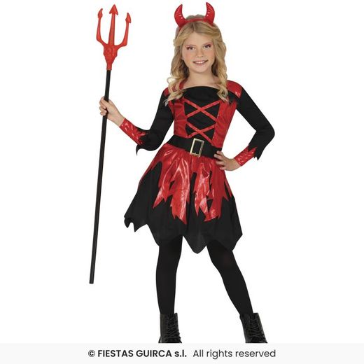 Disfraz demonia-diabla infantil