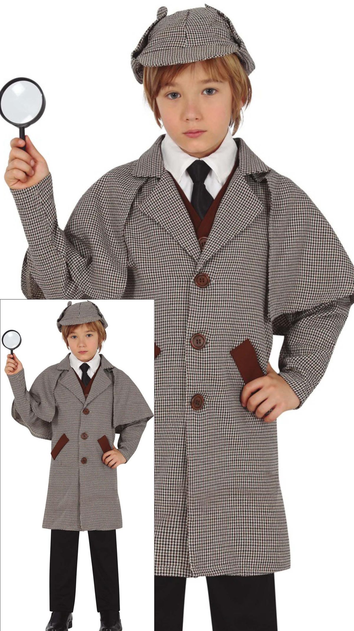 Disfraz Detective ( sherlock holmes) infantil 10-12 años
