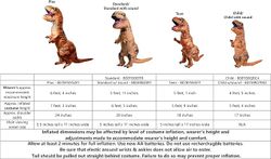 Disfraz Dinosaurio Rex Hinchable infantil