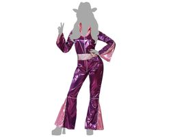 Disfraz Disco Fucsia Mujer