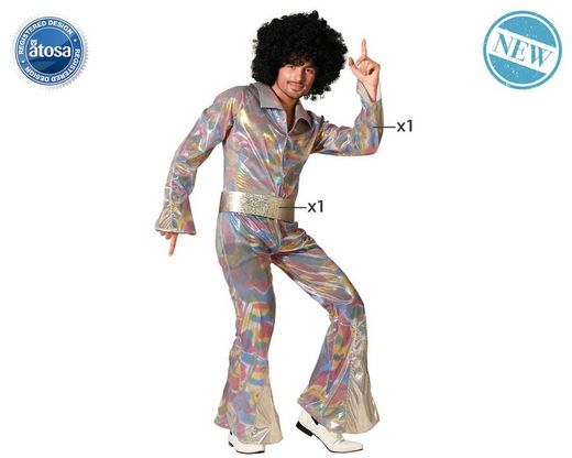 Disfraz Disco Multicolor Hombre
