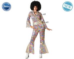 Disfraz Disco Multicolor Mujer