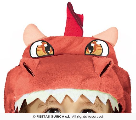 Disfraz infantil dragon rojo bebé