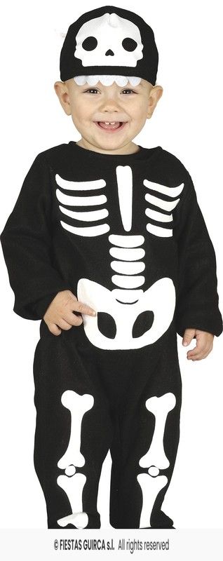 Disfraz infantil esqueleto bebé