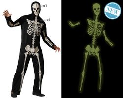 Disfraz Esqueleto Glow In The Dark Adulto