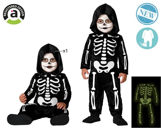 Disfraz Esqueleto Glow In The Dark Bebe