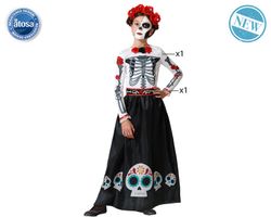Disfraz infantil esqueleto catrina infantil