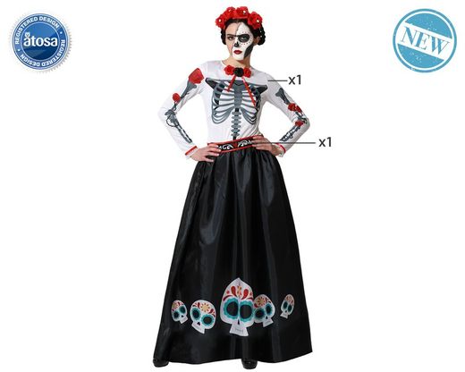 Disfraz adulto esqueleto mejicano
