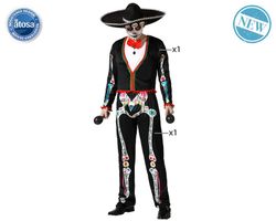 Disfraz esqueleto mejicano adulto