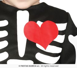 Disfraz infantil esqueleto niña bebé