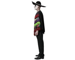 Disfraz esqueleto poncho