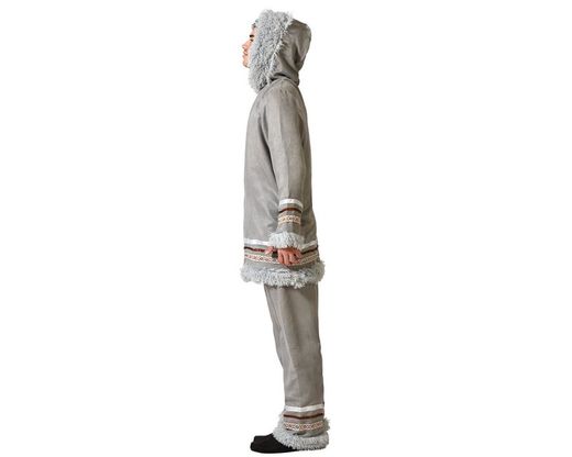 Disfraz esquimal gris hombre