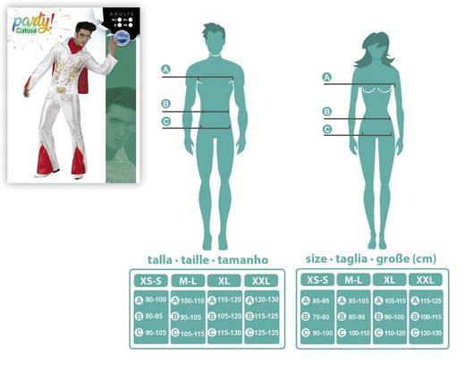 Disfraz estrella rock Elvis adulto