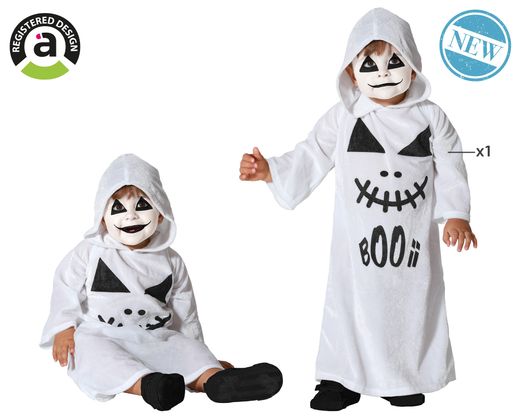 Disfraz Fantasma Blanco Bebe