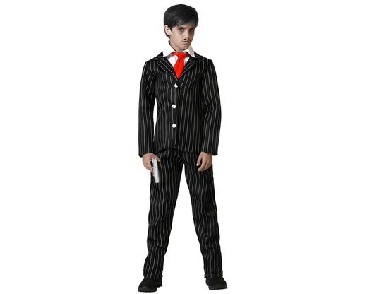 Disfraz Fantasma Negro Señor Gomez de niño