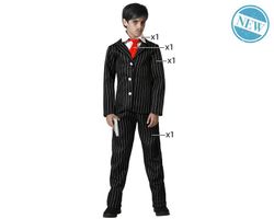 Disfraz Fantasma Negro Señor Gomez de niño