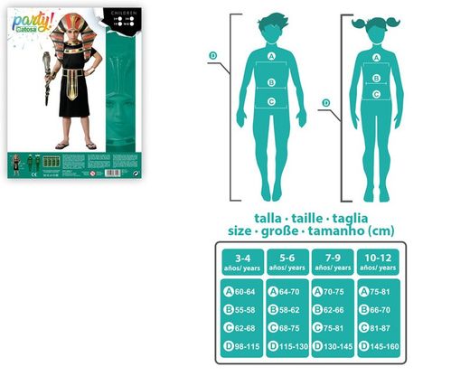 Disfraz faraon infantil